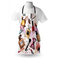 Custom printed women Makeup apron Clothing Protector Adult Make up bib Chic makeup Apron